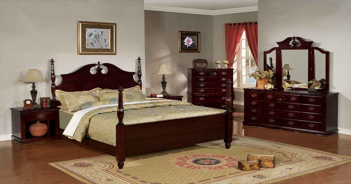 how to update a bedroom with cherry furniture