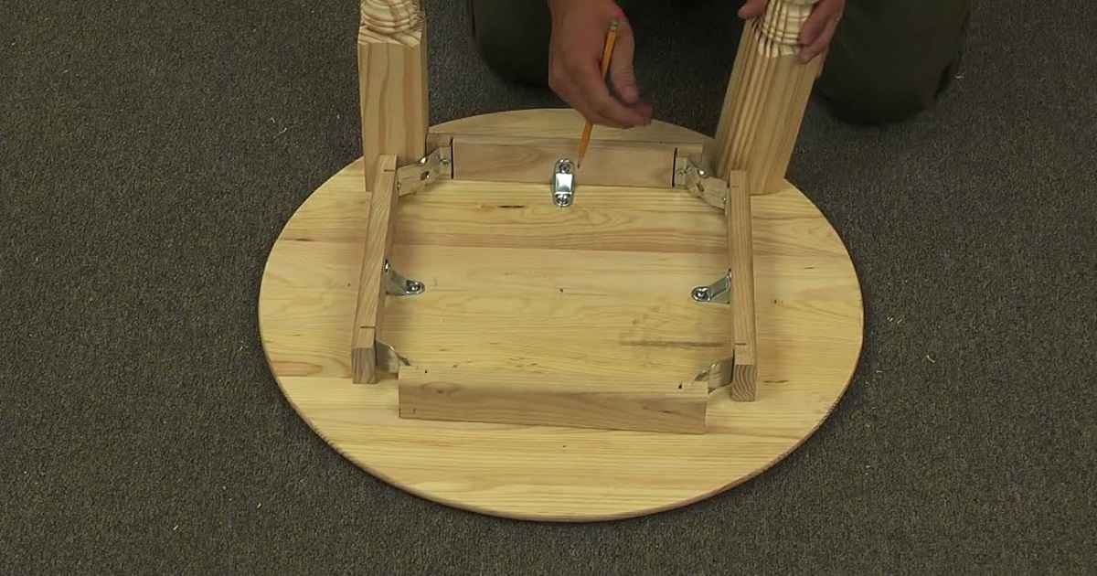 how to install furniture leg mounting plates