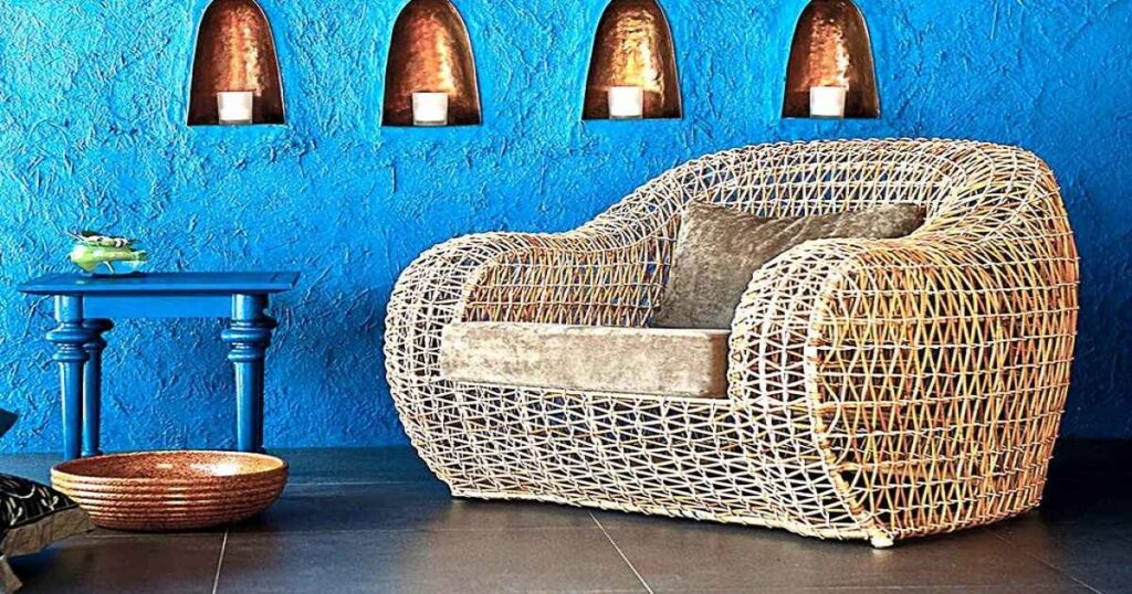 how to lighten rattan furniture