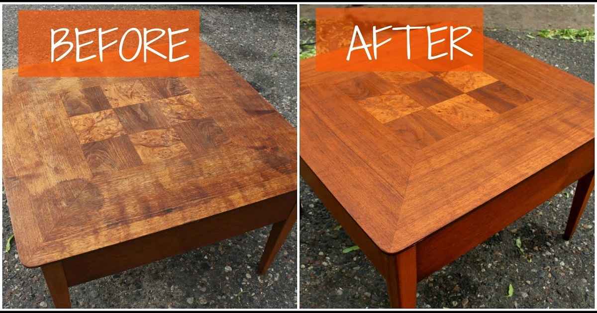 how to refinish wood patio furniture