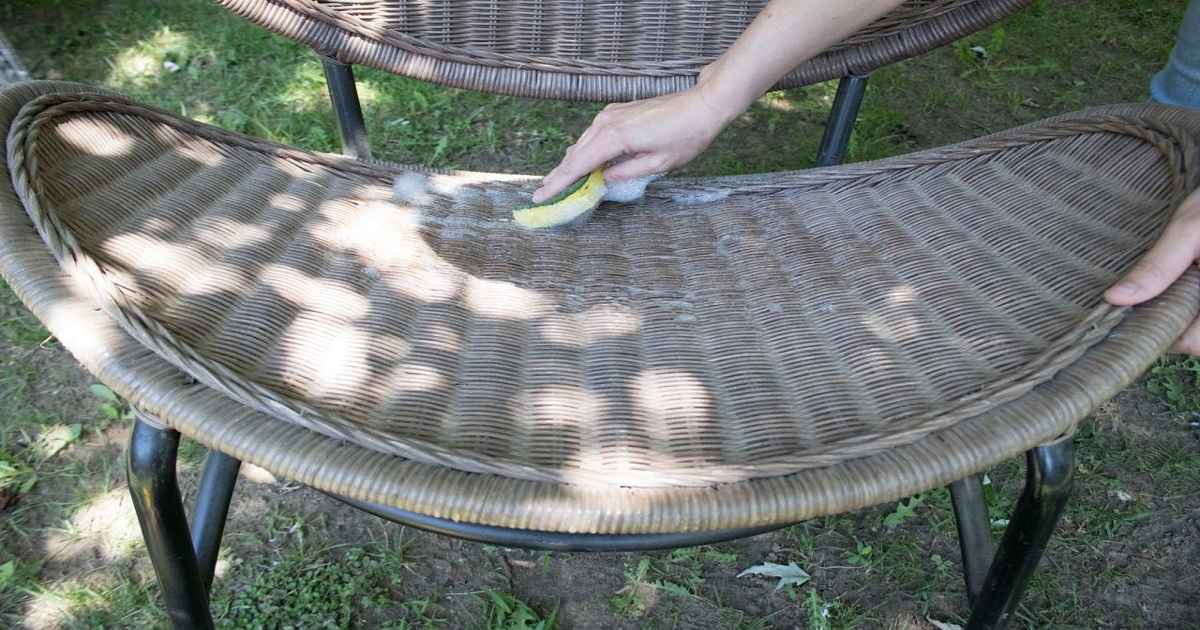 how to repair resin wicker furniture