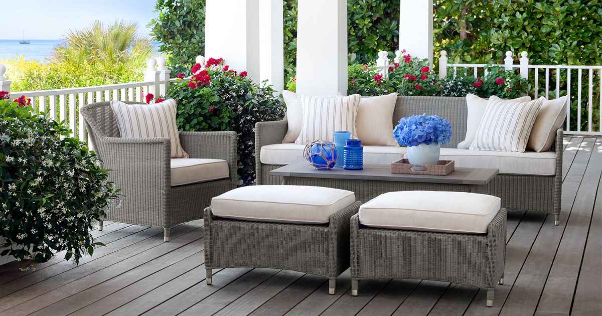 how to secure outdoor furniture in a hurricane