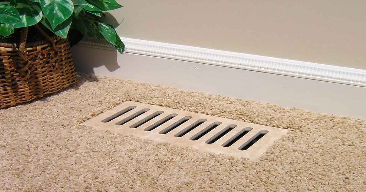 is it safe to cover a floor vent with furniture