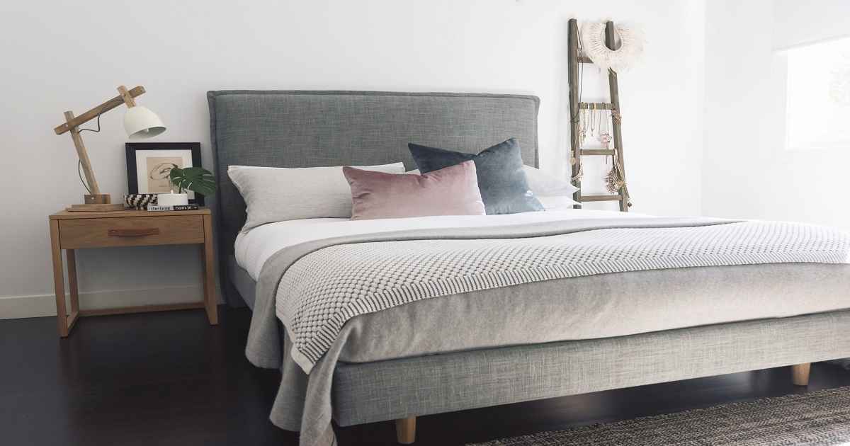 what color furniture goes with grey headboard