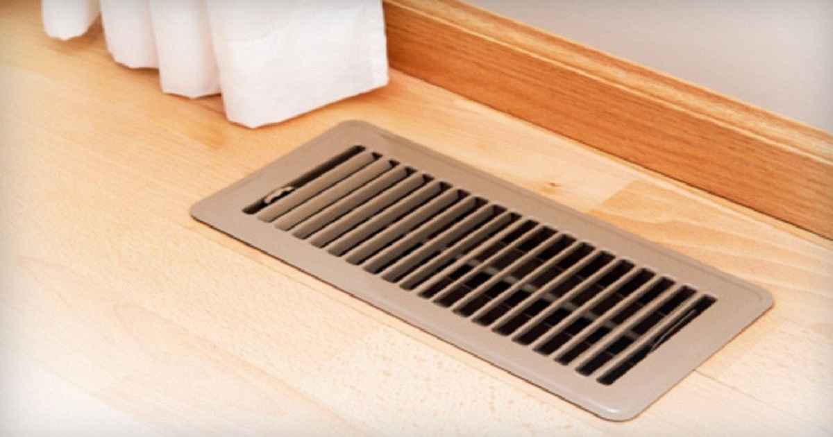 can you cover a vent with furniture